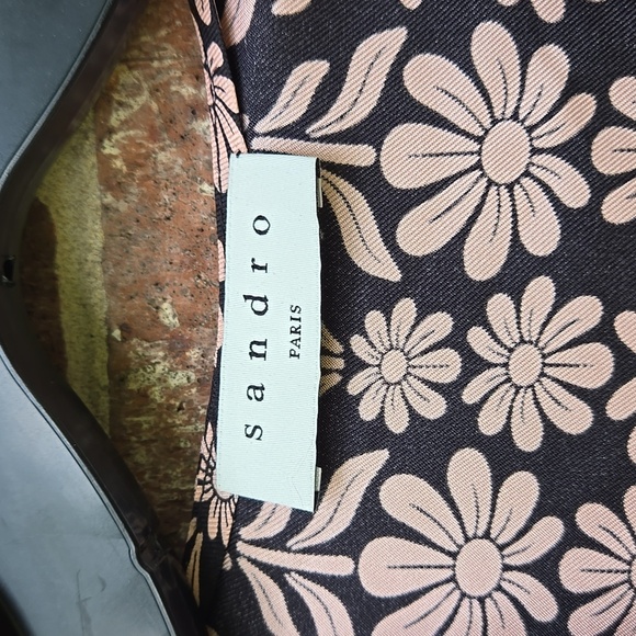 Sandro floral-print v-neck dress Size S - Picture 7 of 10